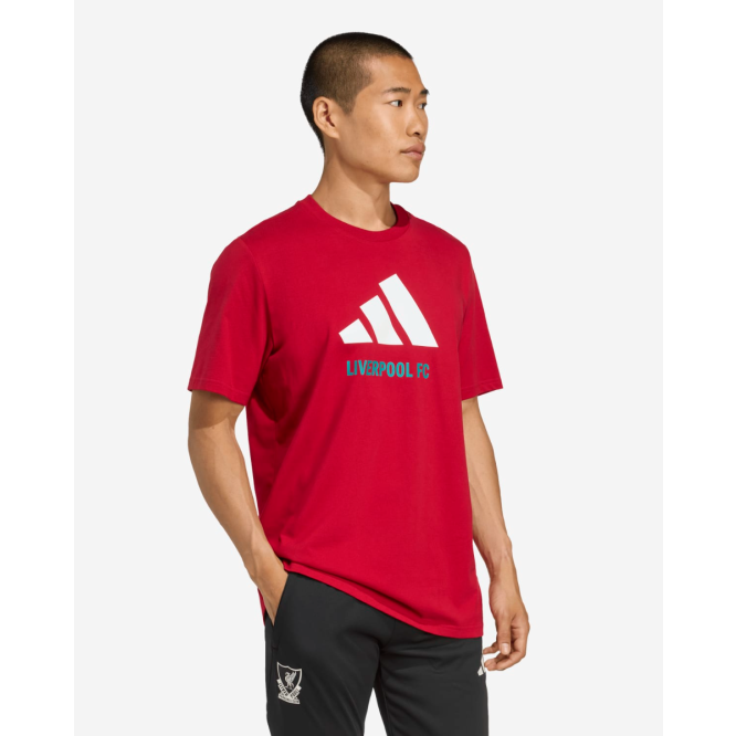 LFC adidas Adults Graphic Tee Red