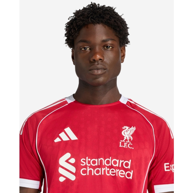 LFC Adidas メンズ 25/26 オーセンティックホームジャージ