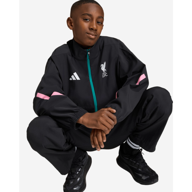 LFC adidas Juniors 25/26 Z.N.E Anthem Jacket Black