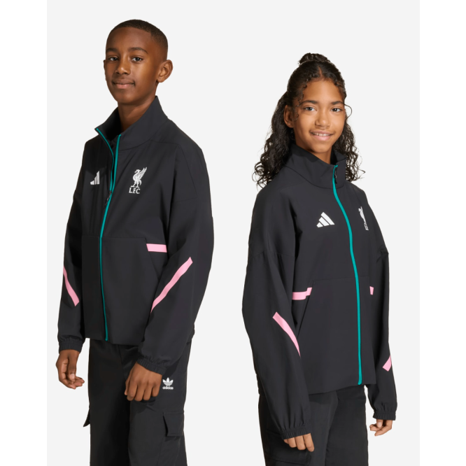 LFC adidas Juniors 25/26 Z.N.E Anthem Jacket Black