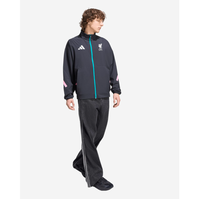 LFC adidas Mens 25/26 Z.N.E Anthem Jacket Black