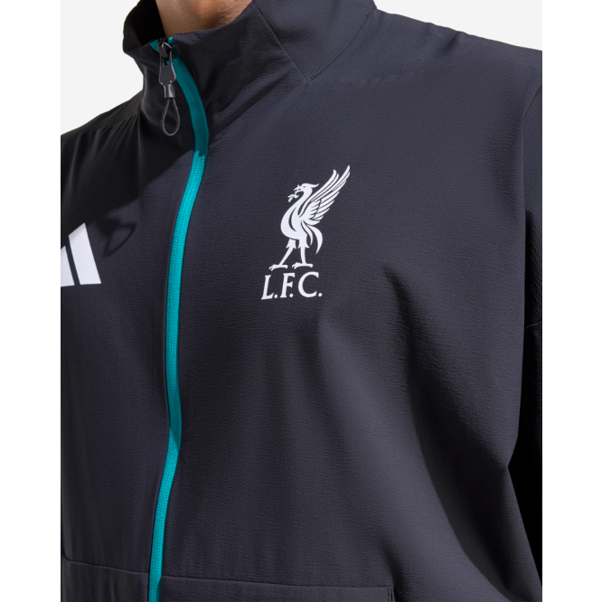 LFC adidas Mens 25/26 Z.N.E Anthem Jacket Black