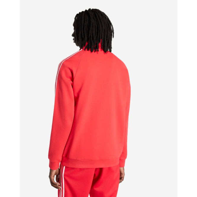 LFC adidas Originals Mens Half Zip Top Red