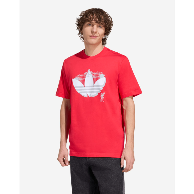 LFC Adidas メンズシーズナルグラフィック T シャツレッド