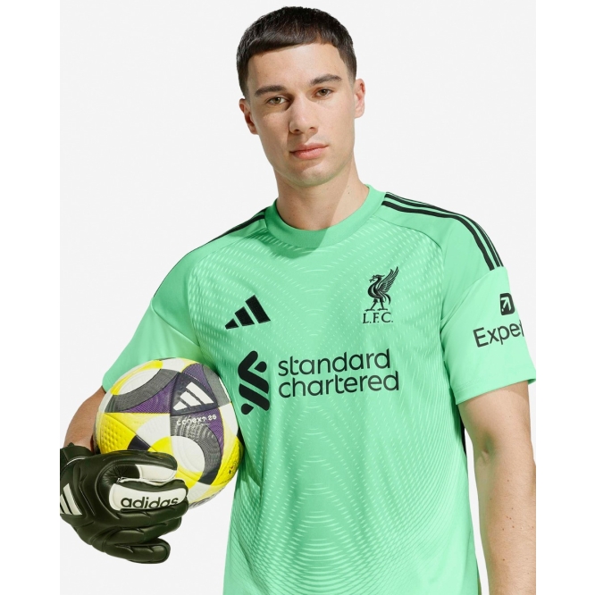 LFC Adidas メンズ 25/26 ホームショートスリーブゴールキーパージャージー