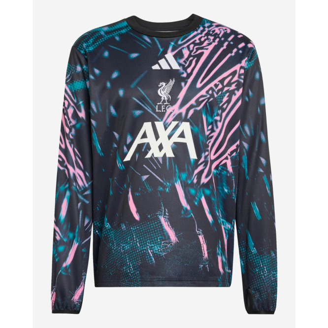 liverpool fc pre match top long sleeve