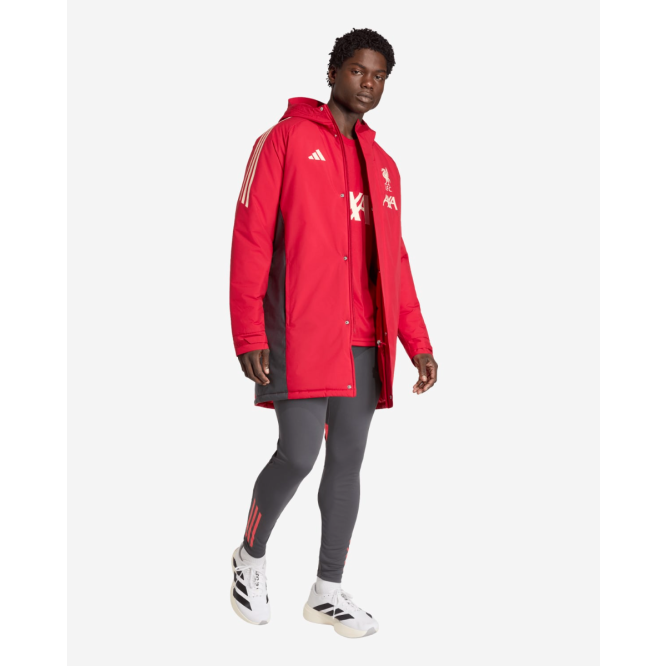 LFC adidas Mens 25/26 Long Match-Day Jacket Red
