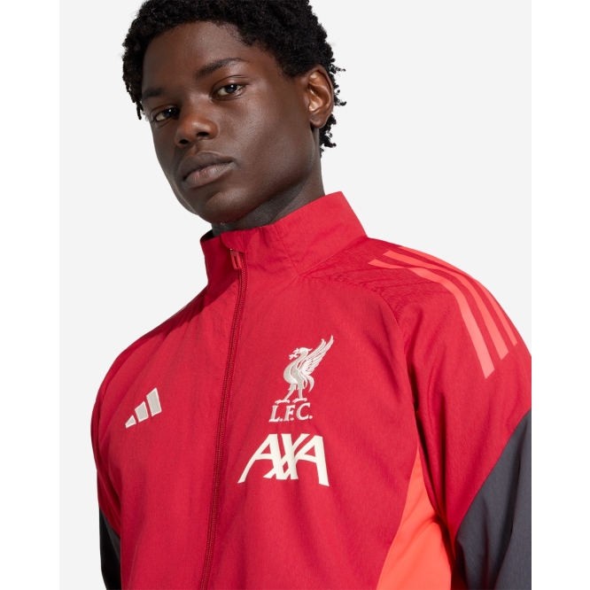 LFC Adidas 남성용 25/26 트레이닝 재킷 레드