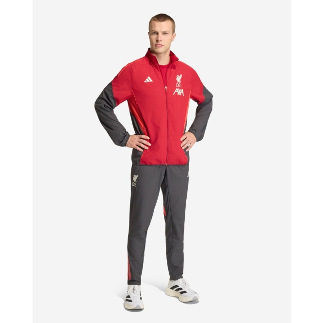 LFC Adidas メンズ 25/26 プレマッチトレーニングパンツブラック
