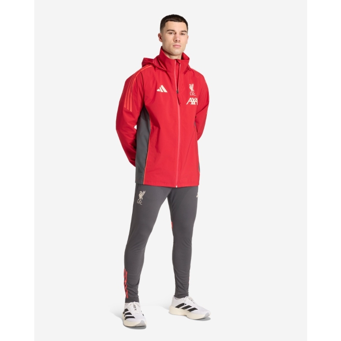 LFC Adidas メンズ 25/26 レインジャケットレッド