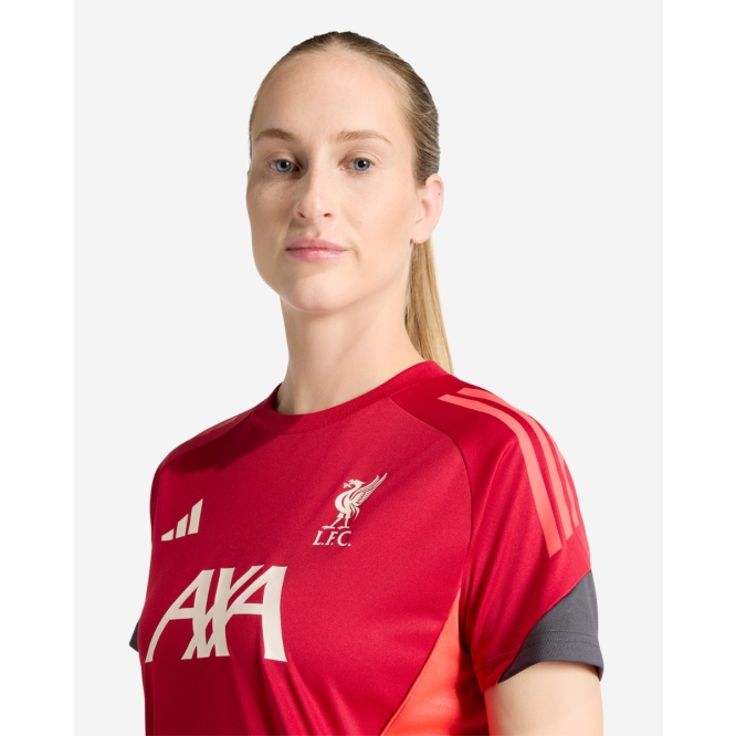 LFC Adidas レディース 25/26 ショートスリーブ Tシャツレッド