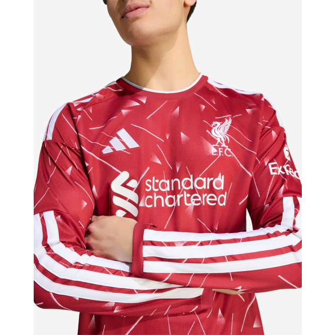LFC adidas Mens 26/27 Home Long Sleeve Jersey