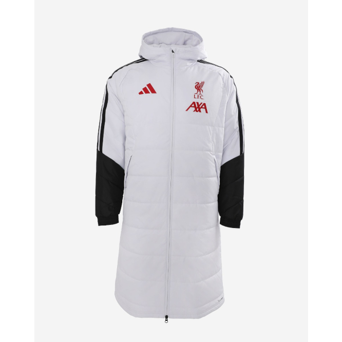 LFC adidas Mens 26/27 Tiro Long Coat Dash Grey
