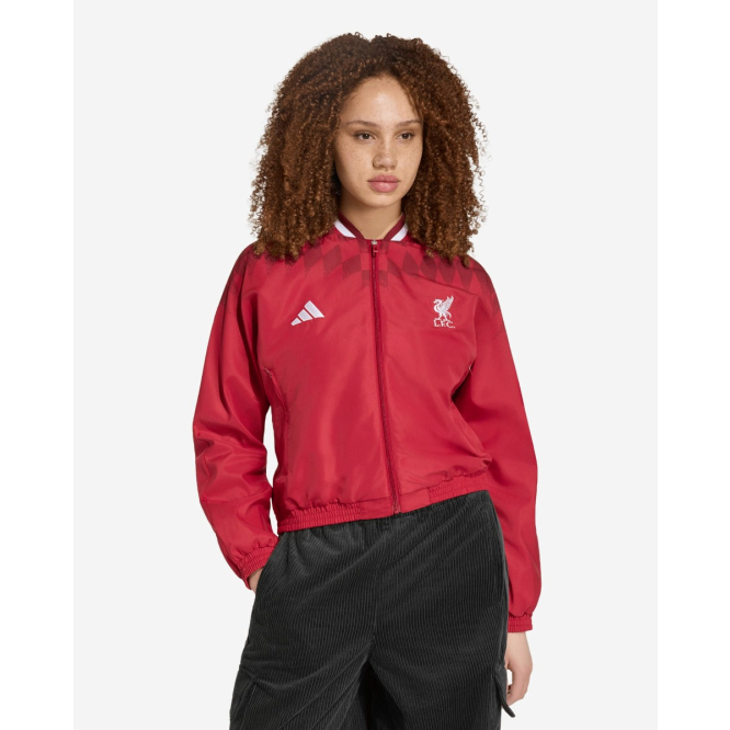 LFC adidas Womens 26/27 Stadium Track Top Active Maroon
