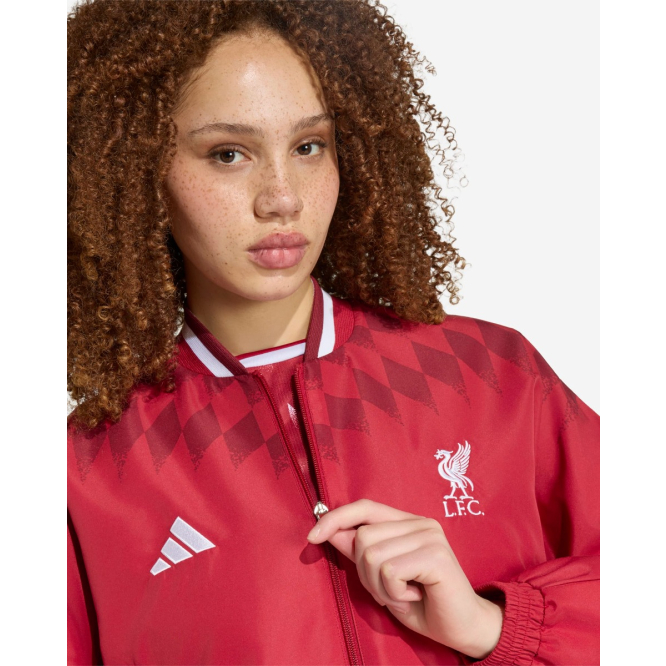 LFC adidas Womens 26/27 Stadium Track Top Active Maroon