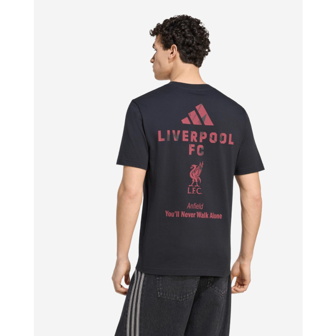 LFC adidas Mens 26/27 Stadium Graphic Tee Black