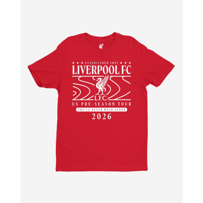 LFC Adults Pre Season Tour Tee Red