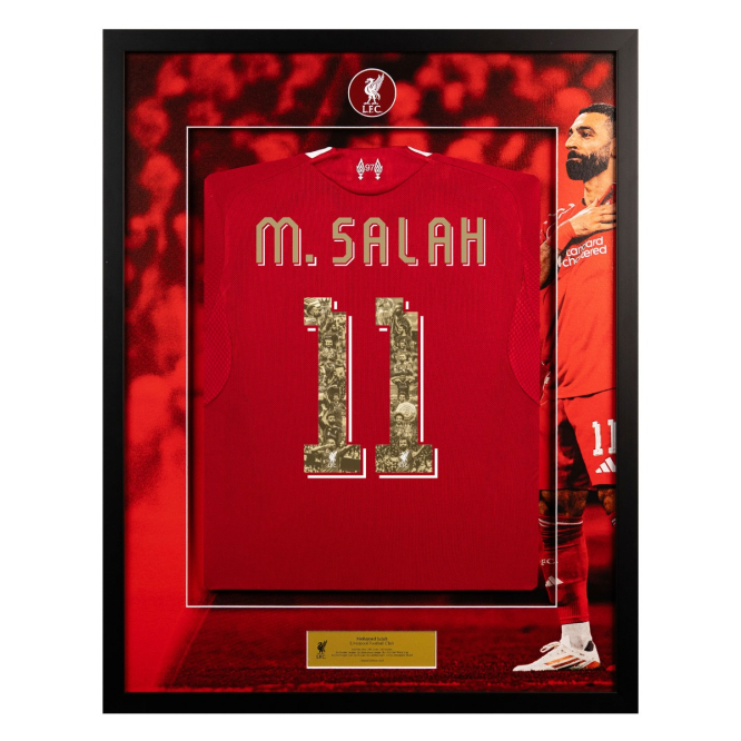 LFC Framed 25/26 Salah Hero Shirt