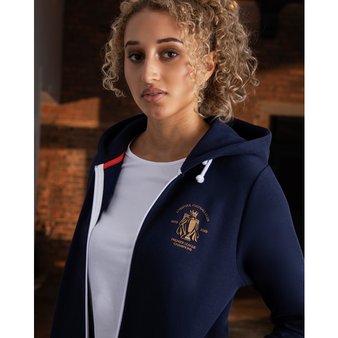 LFC Womens Premier League Champions 19/20 Navy Zip Hoody