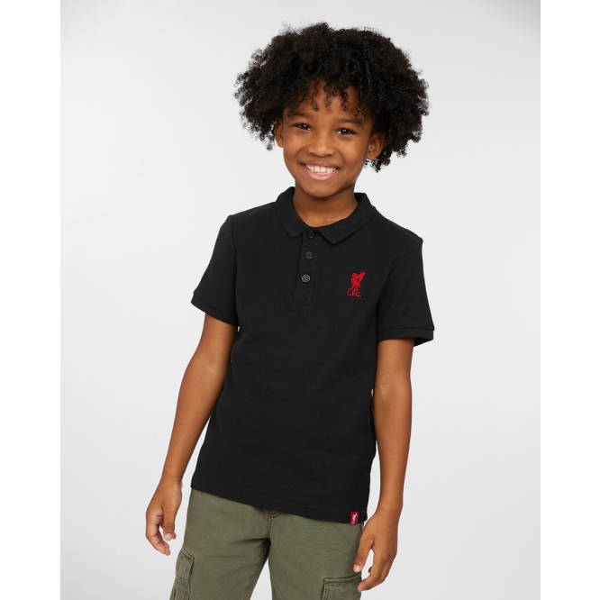 LFC Junior Short Sleeve Polo Black