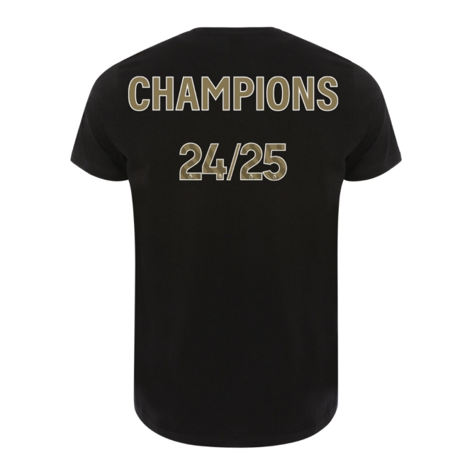 LFC Adults Champions 24/25 Tee Black