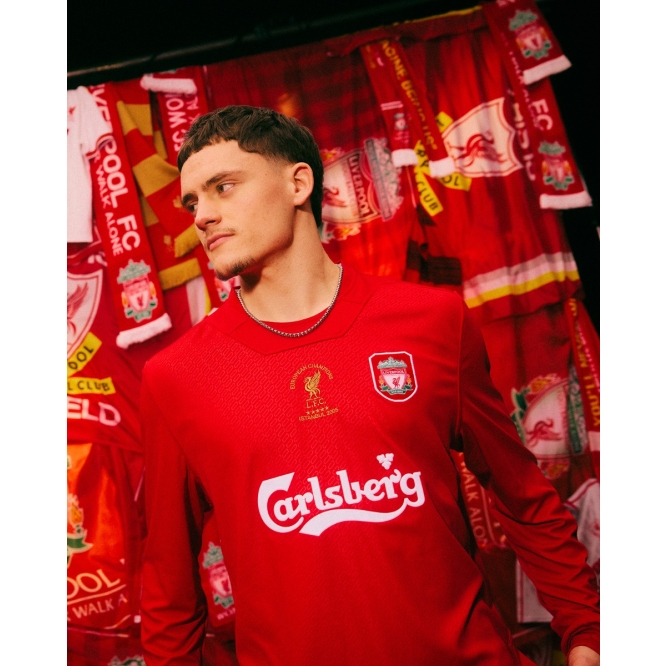 LFC Mens Retro 2005 Istanbul Long Sleeve Shirt