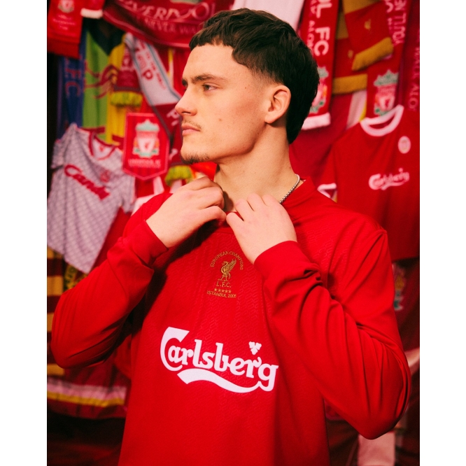 LFC Mens Retro 2005 Istanbul Long Sleeve Shirt