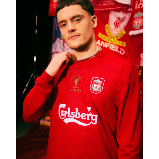 LFC Mens Retro 2005 Istanbul Long Sleeve Shirt