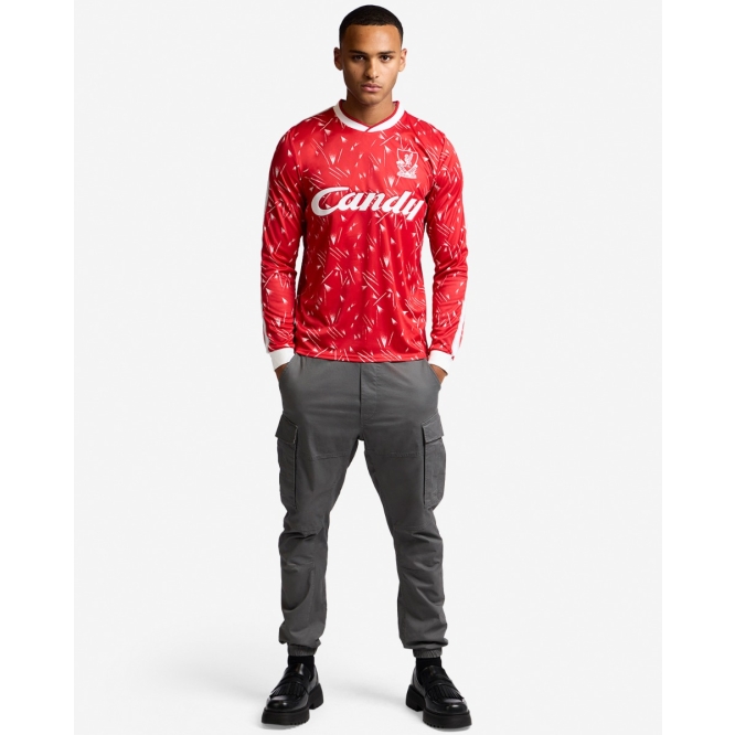 LFC Retro Adults 89/91 Candy Long Sleeve Home Shirt