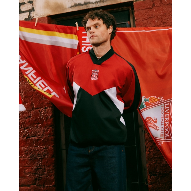 スポーツ・フィットネス ULTIMATE LIVERPOOL FC Liverpool FC New Balance Black CXXV Full Zip Tech Sweat Hoodie S