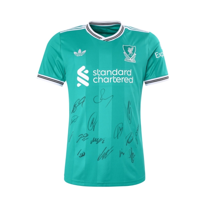 LFC サイン入り 25/26 ホーム&サードデュアルボックスシャツ