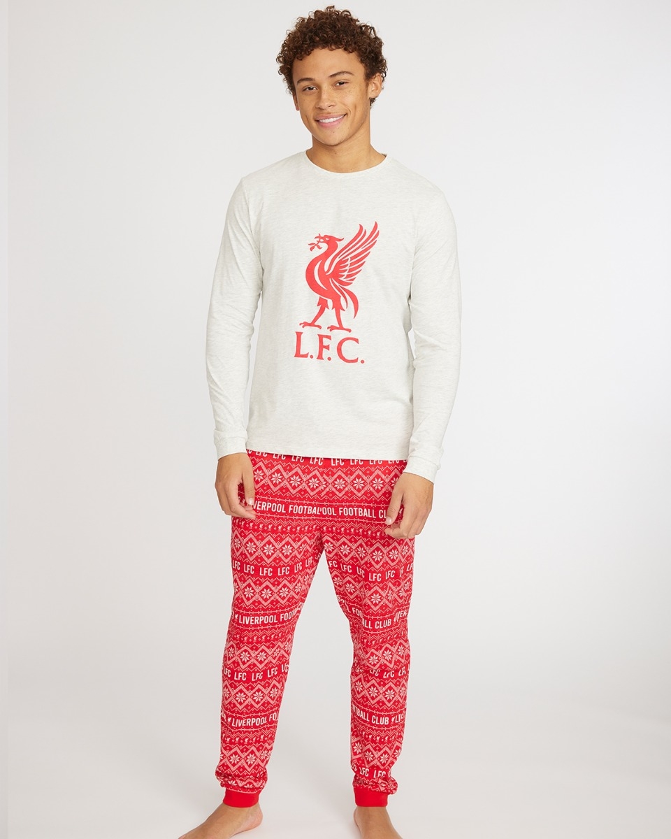 LFC Mens Red Liverbird Pyjamas