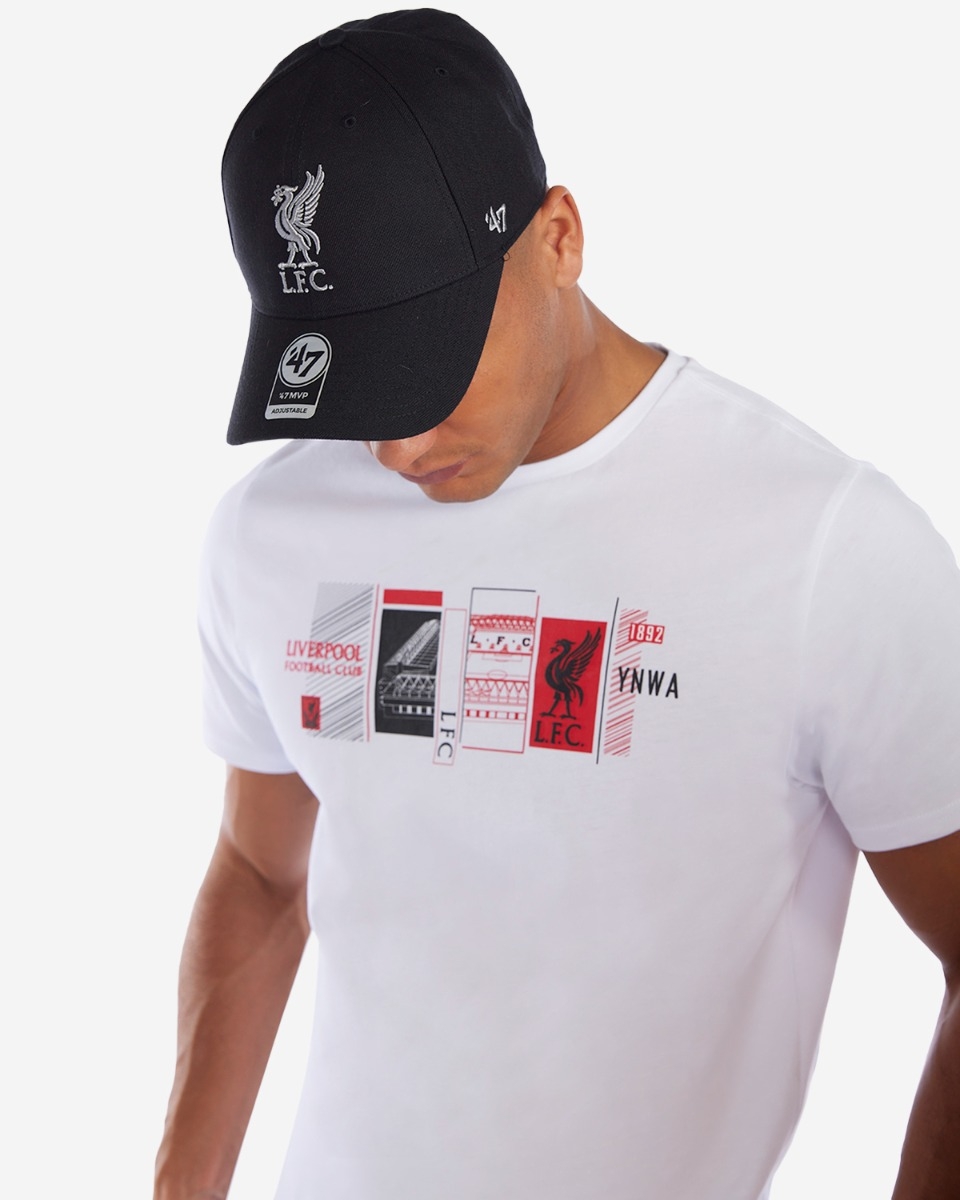  Liverpool YNWA Red Sox Inspired T-Shirt, Cool Grey