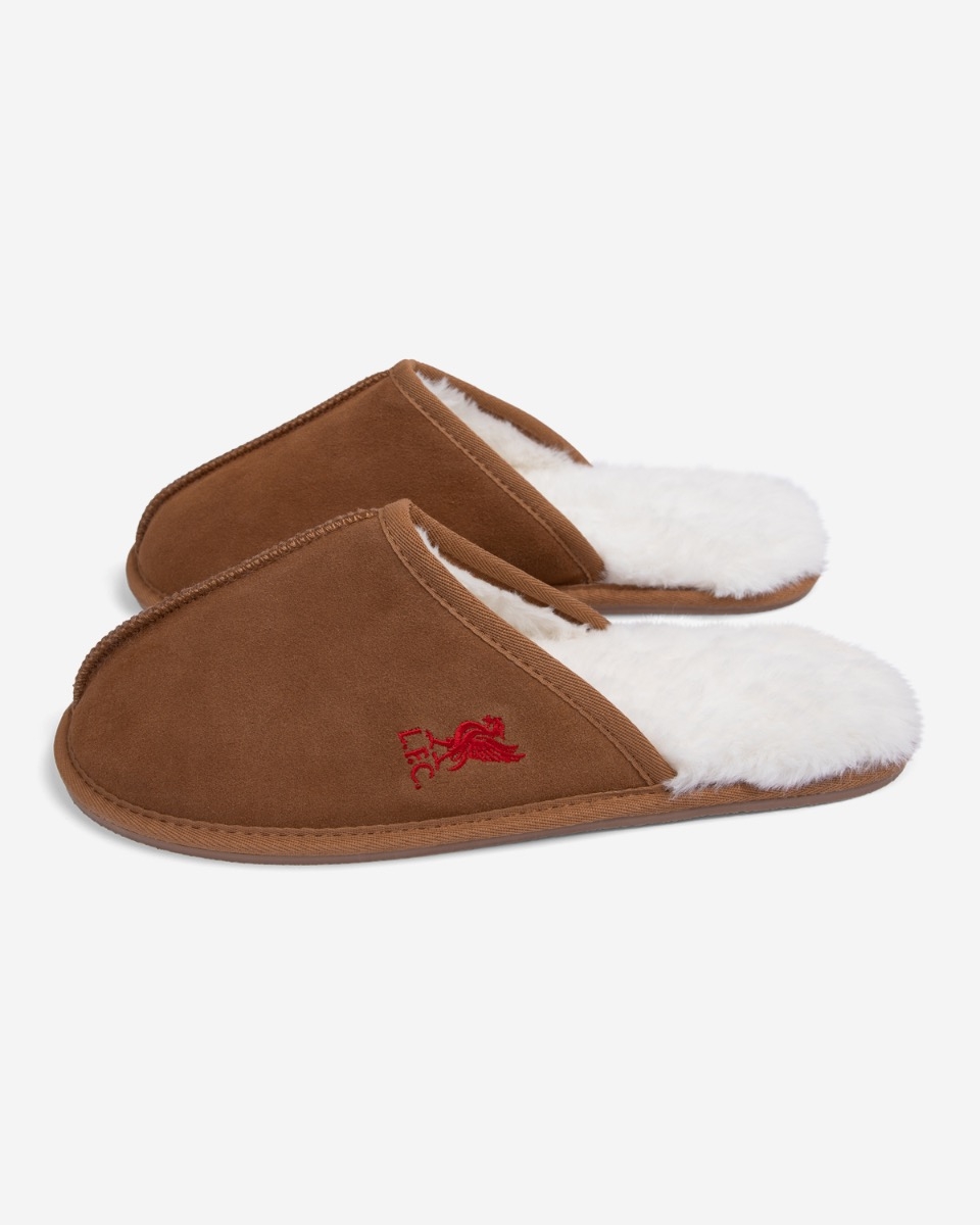 Suede discount mule slippers