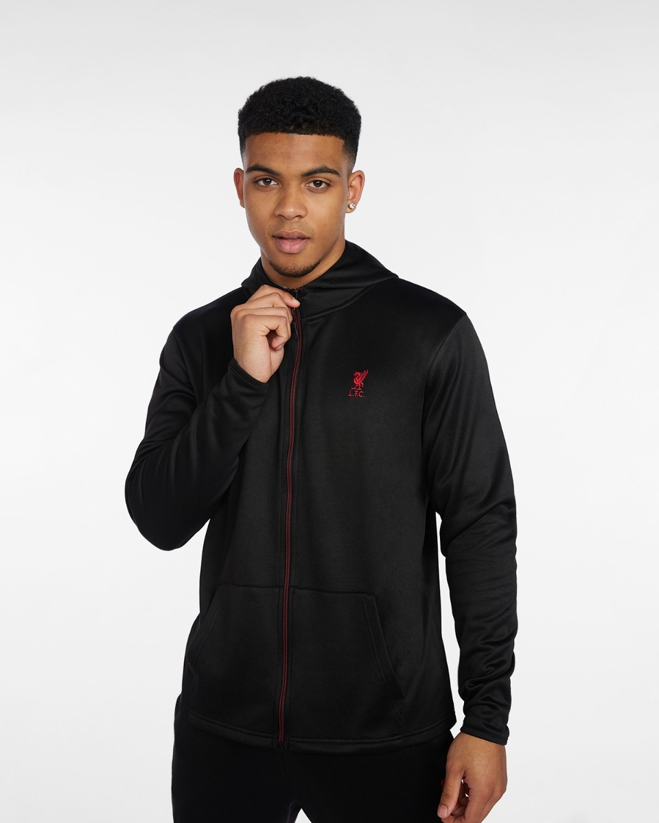 Lfc mens black discount tricot track top