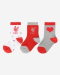 LFC Baby 3 Pack Red & Pink Socks