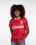 Camiseta de equipo local LFC Retro Candy para mujeres