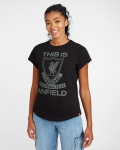 Liverpool FC  ウィメンズ  黒「TIA」Tシャツ