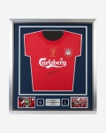 LFC Gerrard UCL 2005 Signed Framed Shirt