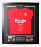LFC Carragher Signed Honours Framed Shirt
