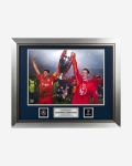 LFC Signed Gerrard & Carragher UCL Photo