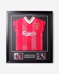 LFC Signed Collymore Framed Shirt