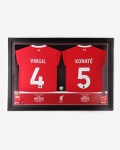 LFC Signed Virgil & Konaté Dual Framed Shirt