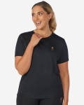LFC 女士黑色聚酯纤维T恤