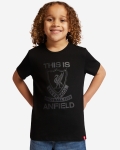 Camiseta This Is Anfield LFC negra para niños