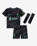 LFC Nike幼儿黑色23/24赛季守门员球衣套装