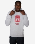LFC Red Crest Personalised Grey Hoody