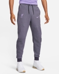 LFC Nike Mens 23/24 Tech Fleece Pants - Grey & Purple