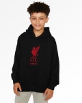 LFC Junior Red Liverbird Personalised Black Hoody