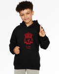 LFC Junior Red Crest Personalised Black Hoody